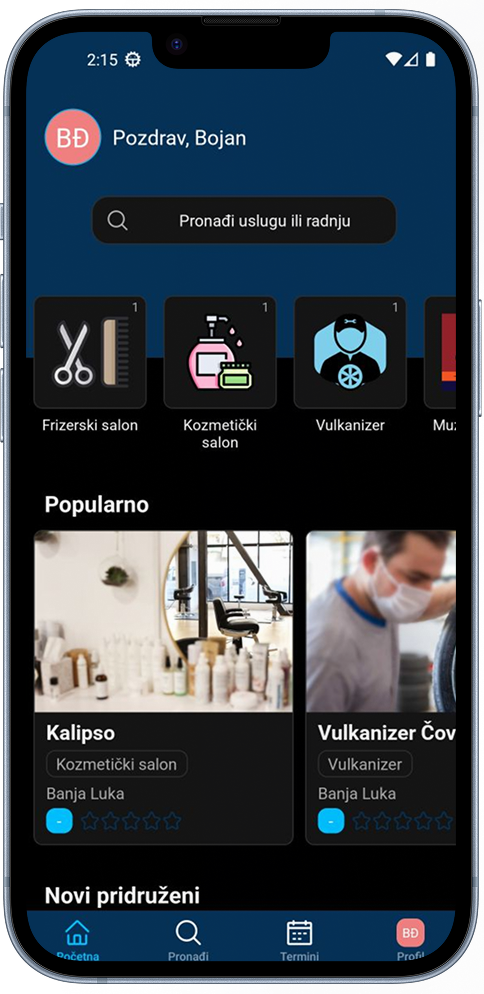 Terminio App Screenshot